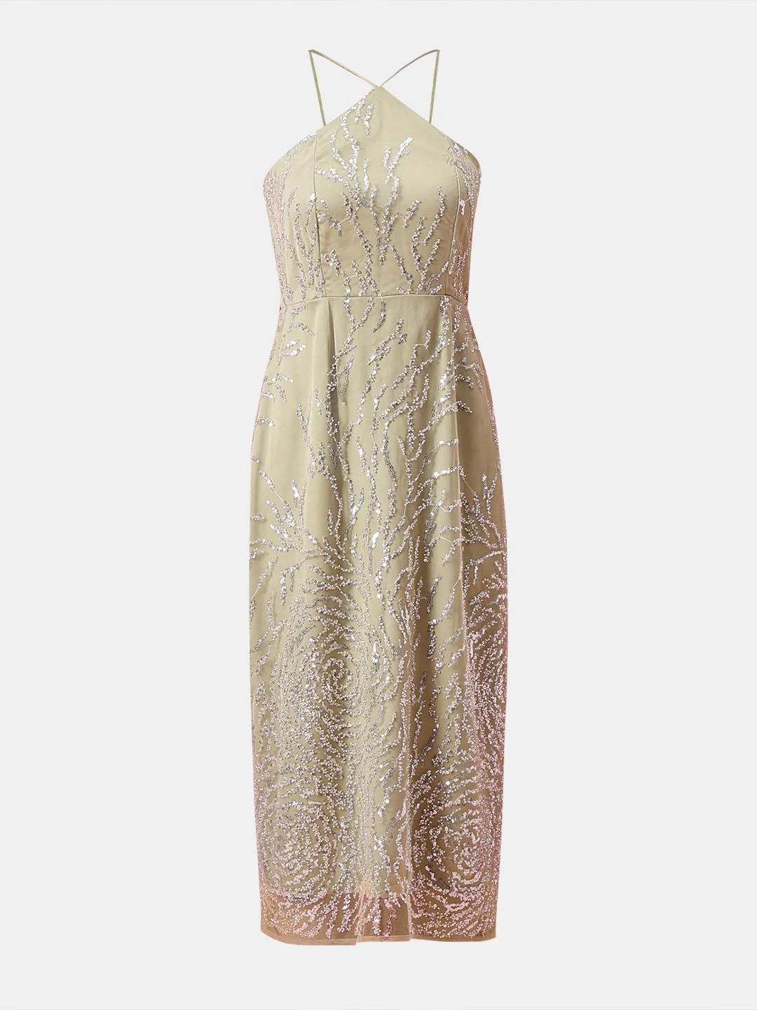 Vero Moda Marquee Sage Green Strappy Midi Dress - Image 7