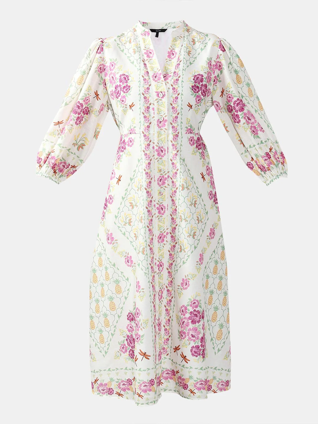 Vero Moda White Printed Cotton Midi Dress - Image 7