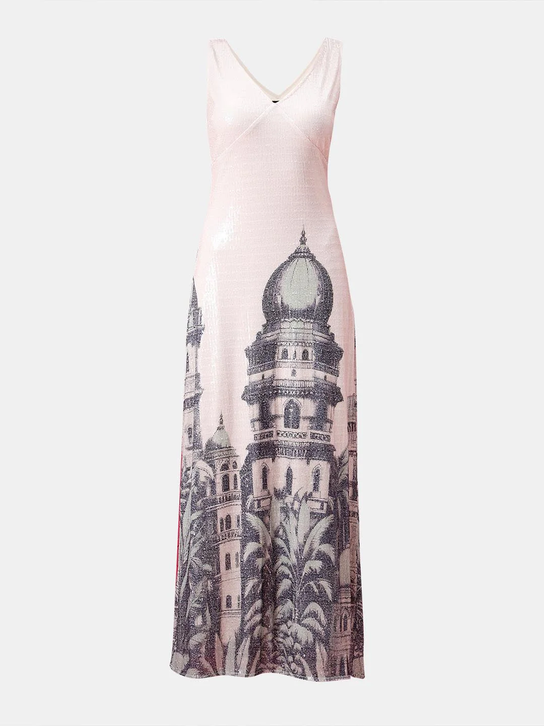 Vero Moda Marquee White Sequin Printed Dress - Image 7