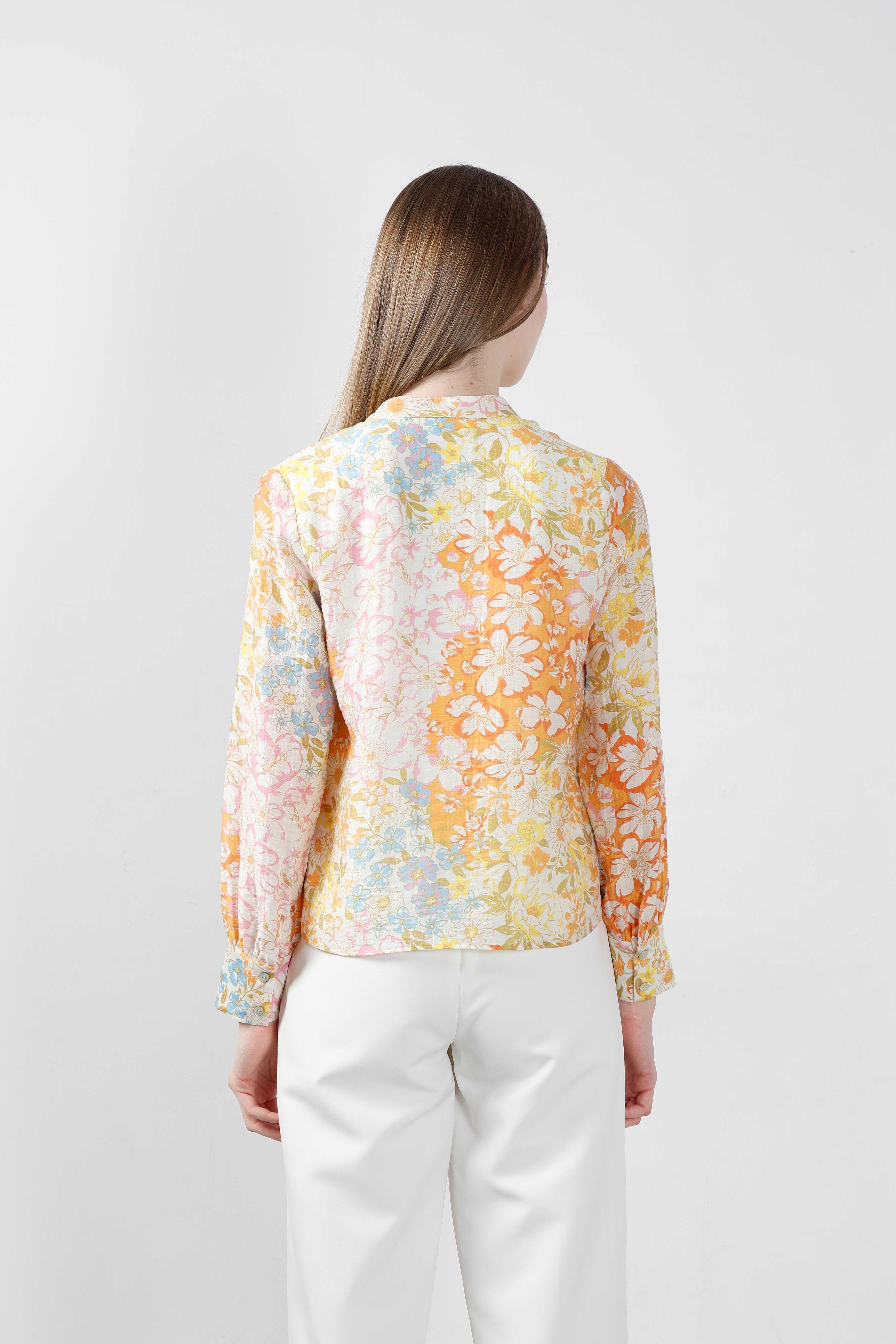 Vero Moda Yellow Floral Full Sleeves Shirt - Image 10