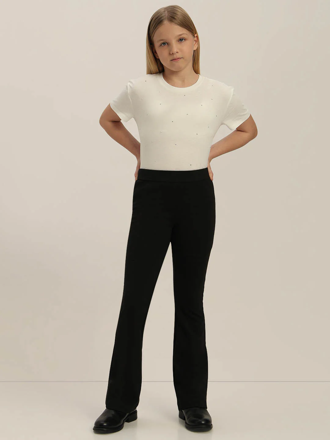 GIRLS Black Flared Pants - Image 5
