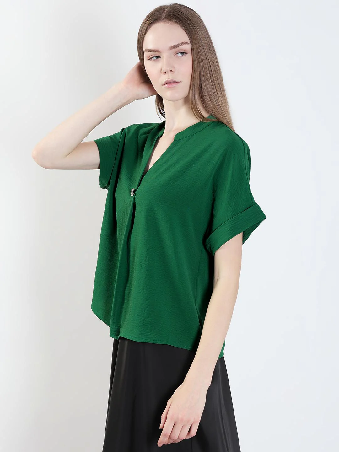 Green Short Sleeves Top - Image 4