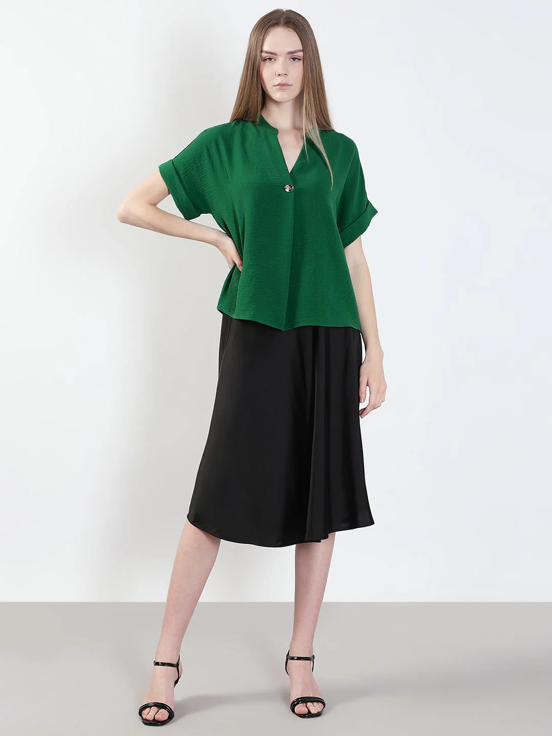 Green Short Sleeves Top - Image 5