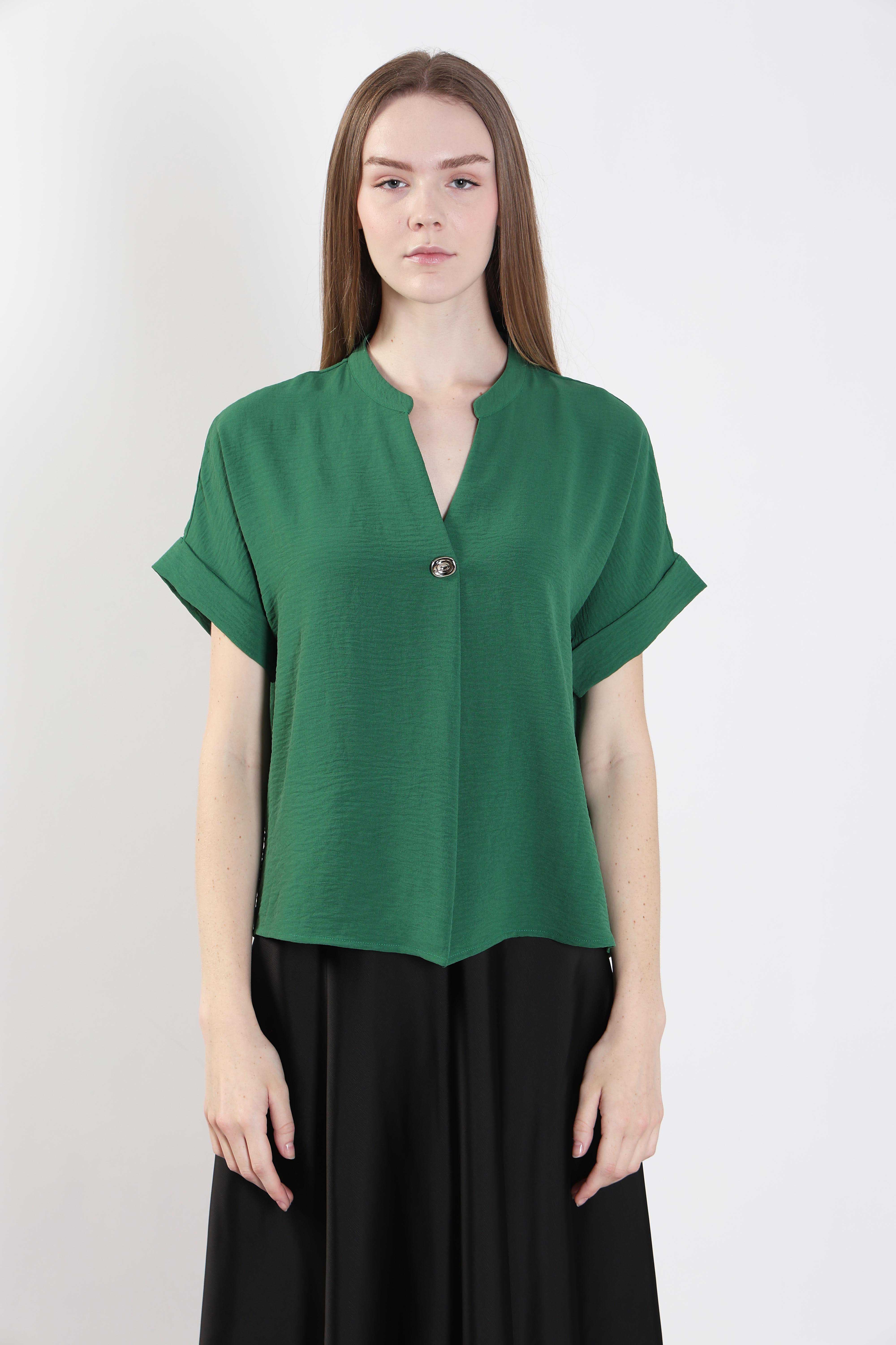 Green Short Sleeves Top - Image 9