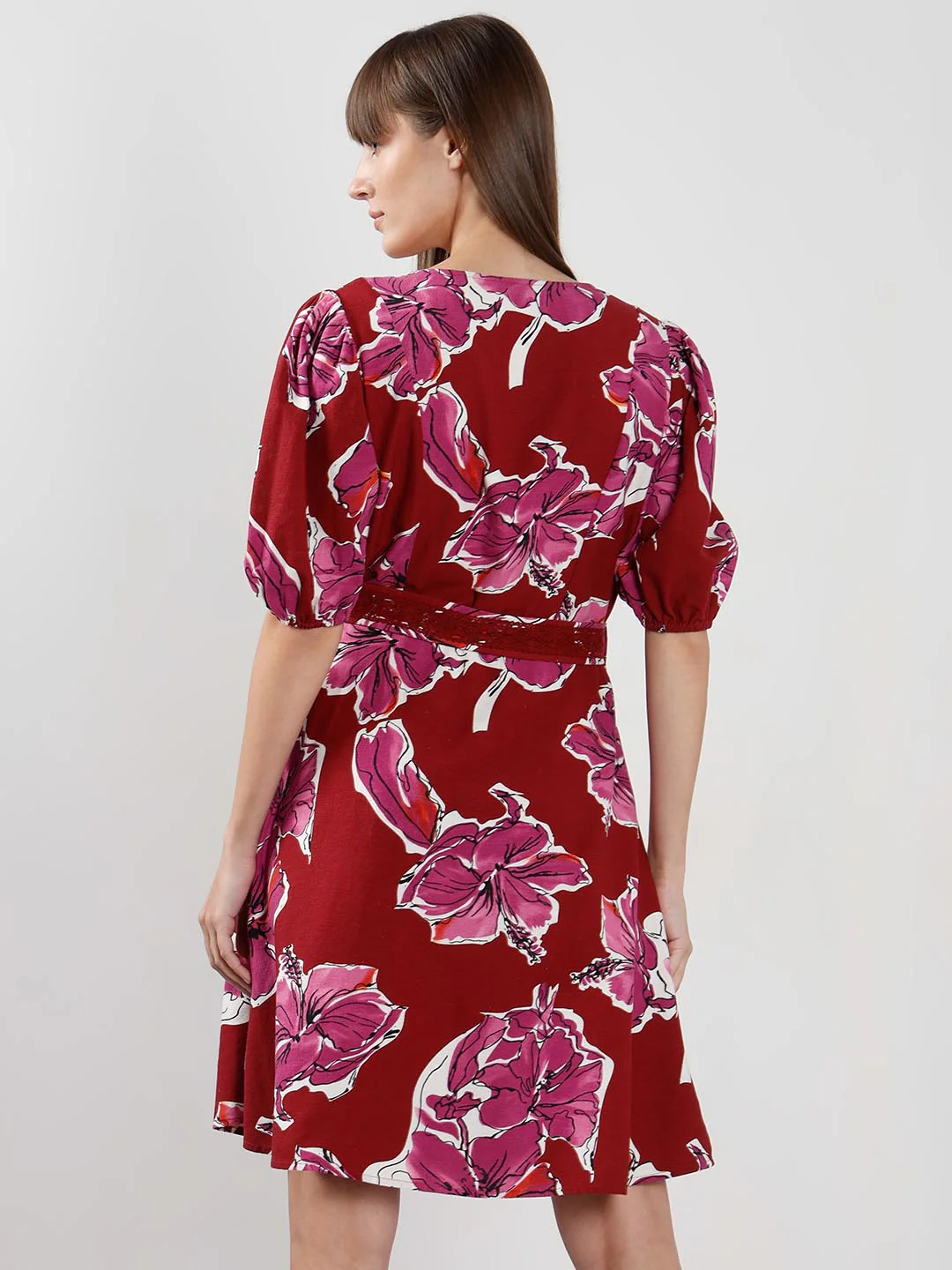 Vero Moda Red Printed Dress - Image 3