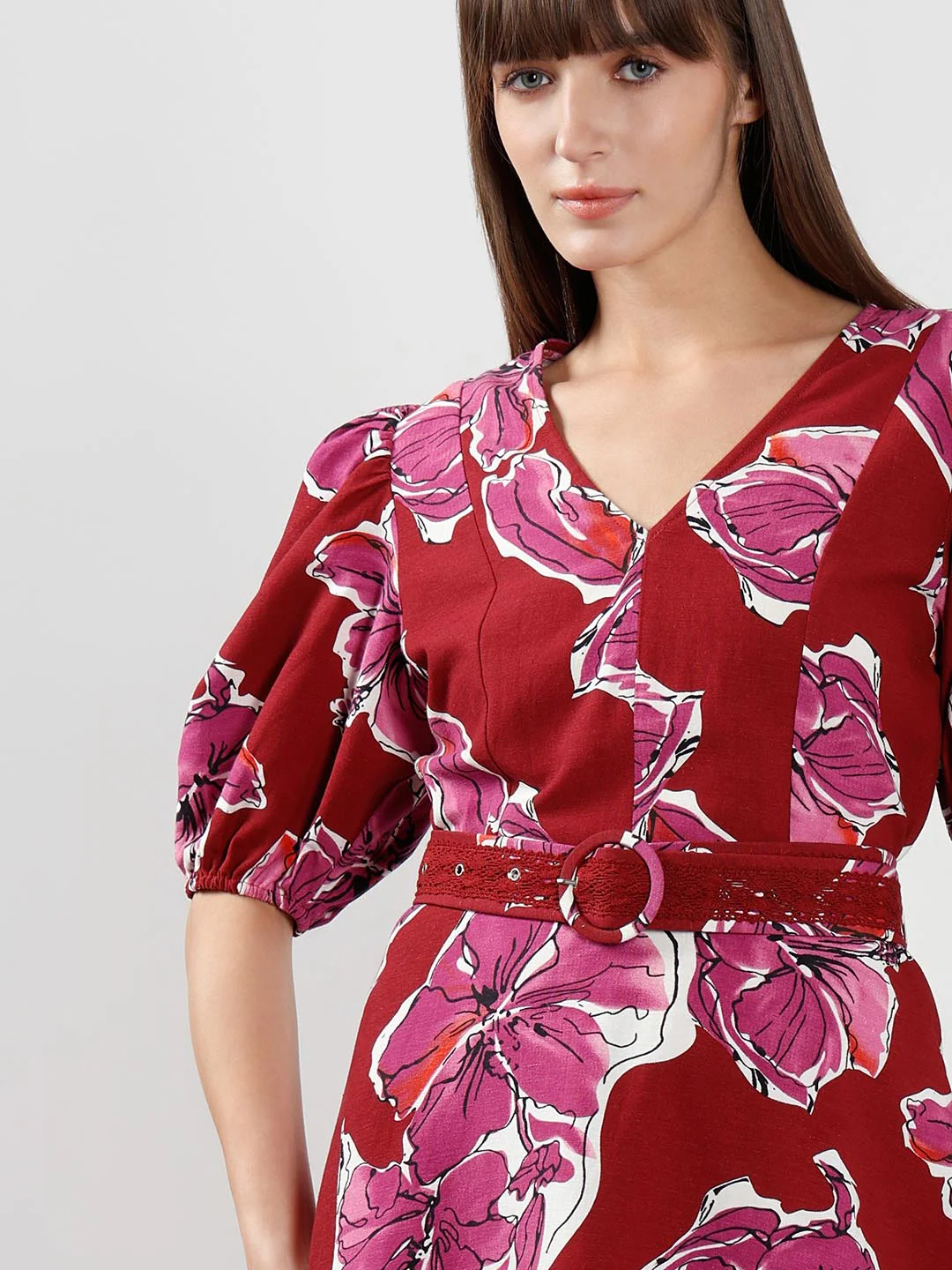 Vero Moda Red Printed Dress - Image 6