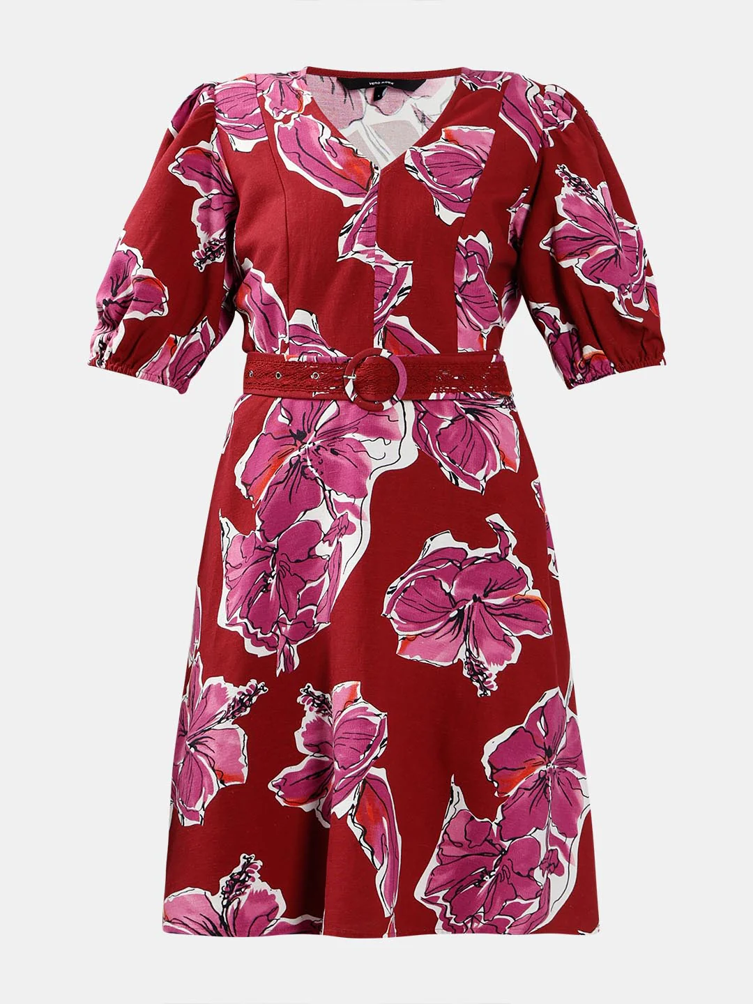Vero Moda Red Printed Dress - Image 7