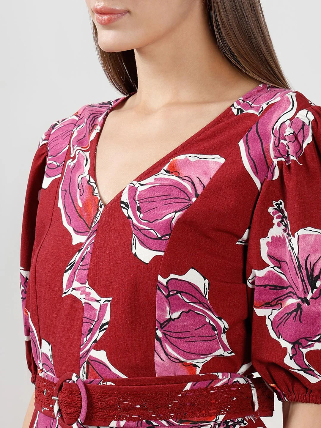 Vero Moda Red Printed Dress - Image 8