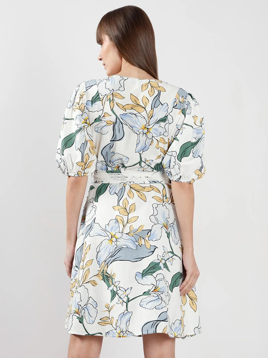 Vero Moda White Floral Printed Dress - Image 3
