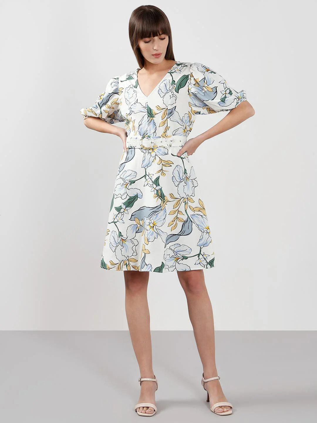 Vero Moda White Floral Printed Dress - Image 5