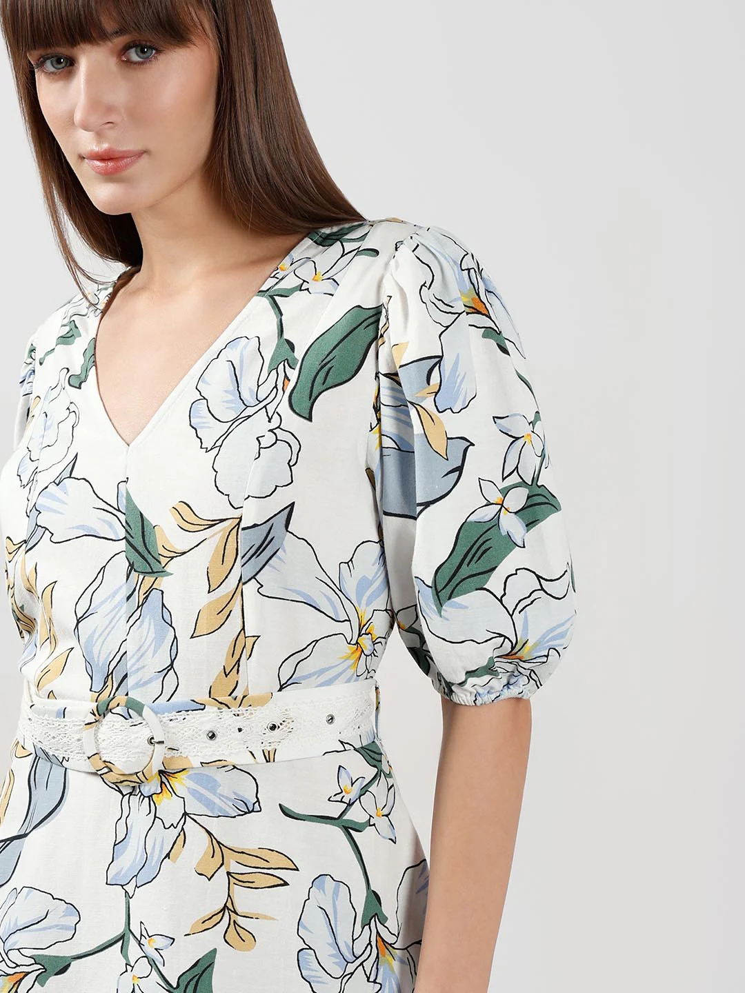 Vero Moda White Floral Printed Dress - Image 6