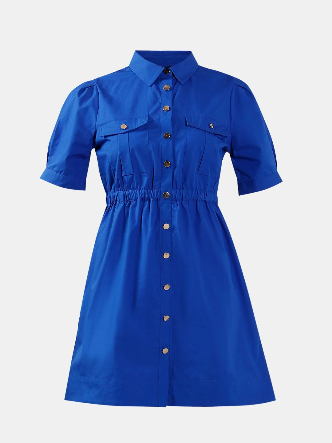 Vero Moda Blue Cotton Shirt Dress - Image 7