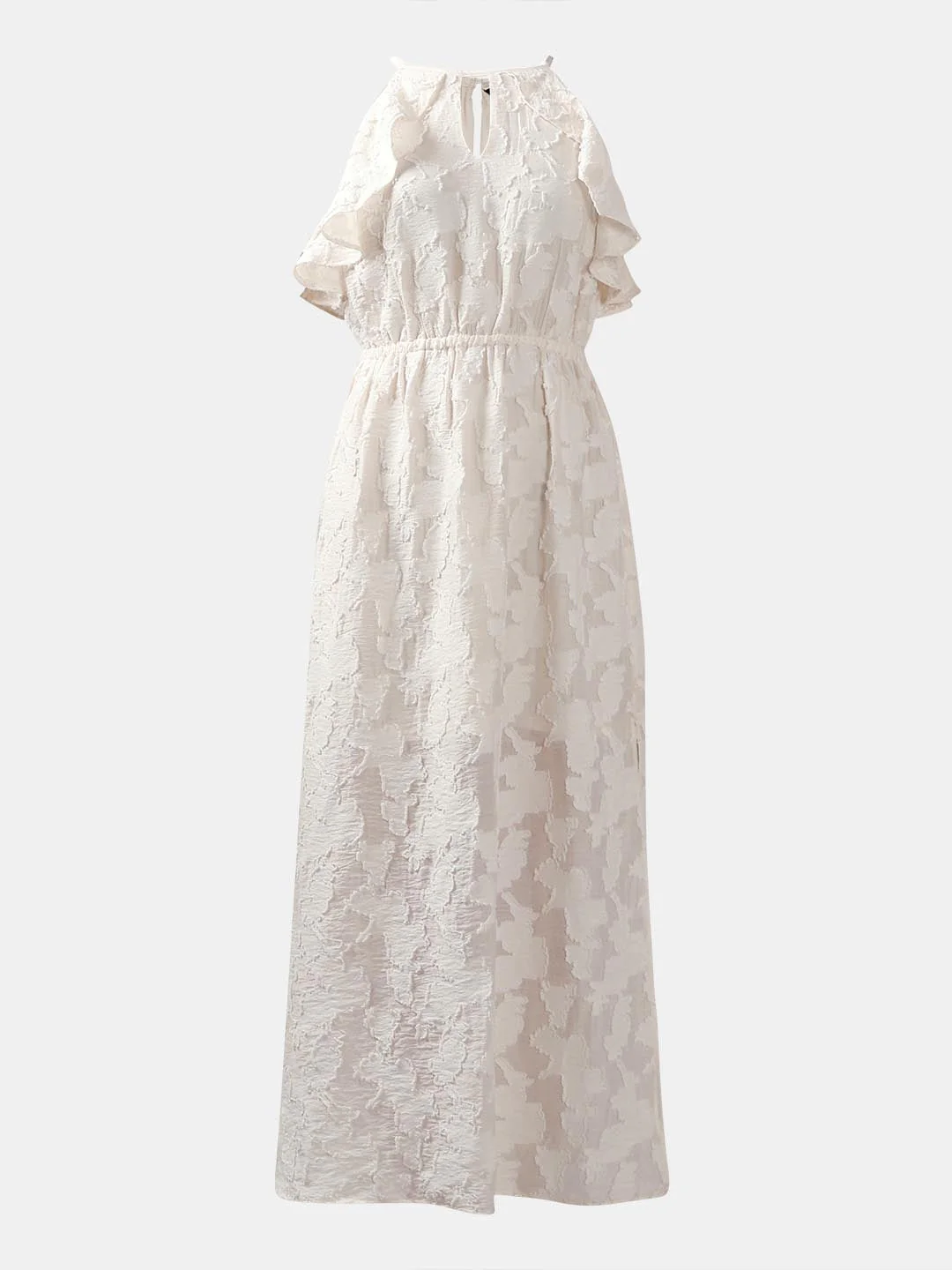 Vero Moda White Ruffle Midaxi Dress - Image 7