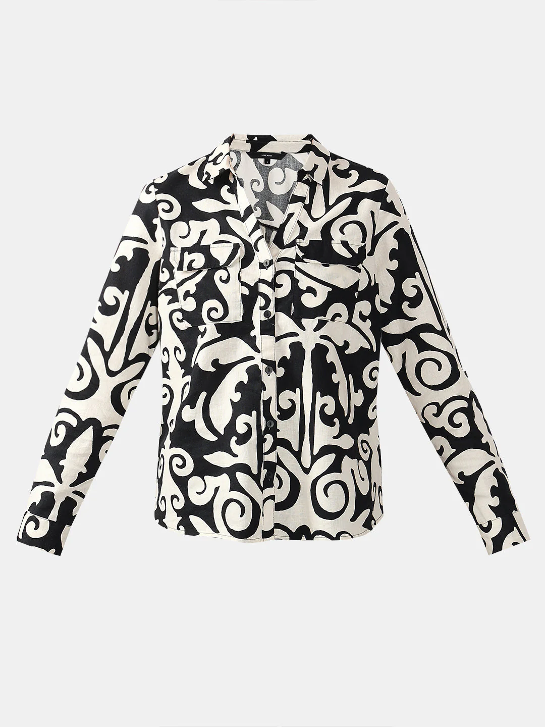 VERO MODA Black & White Printed Shirt - Image 7