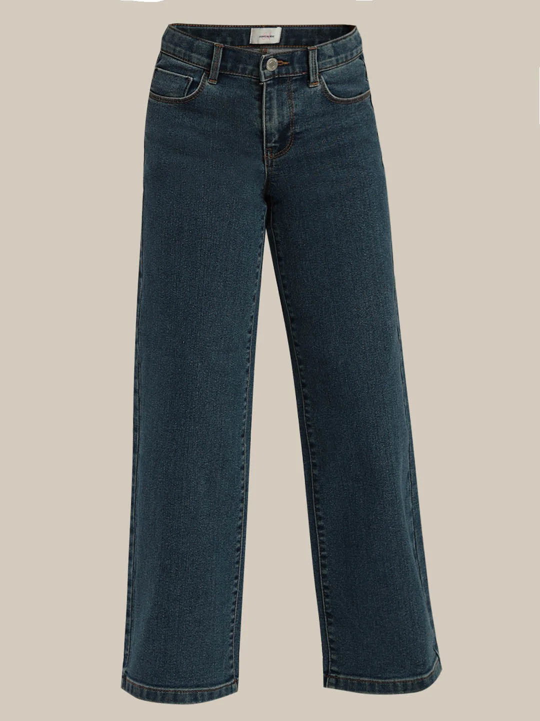 GIRLS Dark Blue Wide Leg Jeans - Image 7