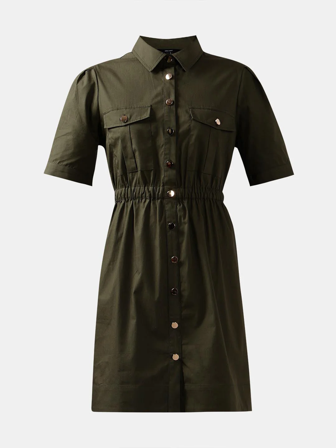 Vero Moda Green Cotton Shirt Dress - Image 7