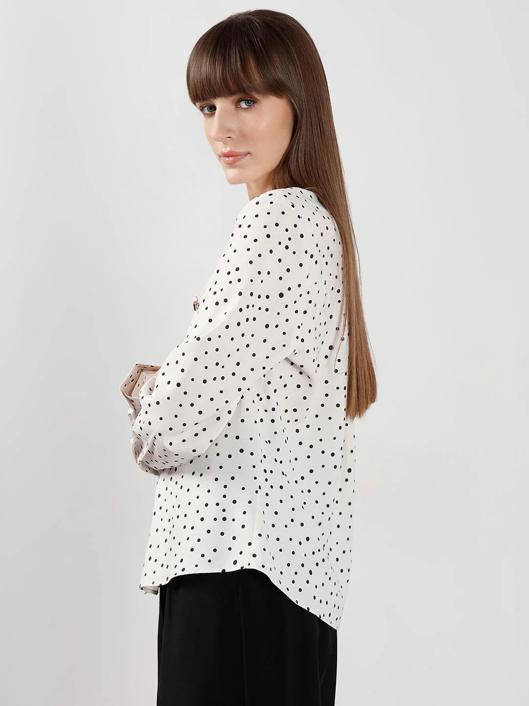 Vero Moda White & Black Printed Top - Image 4