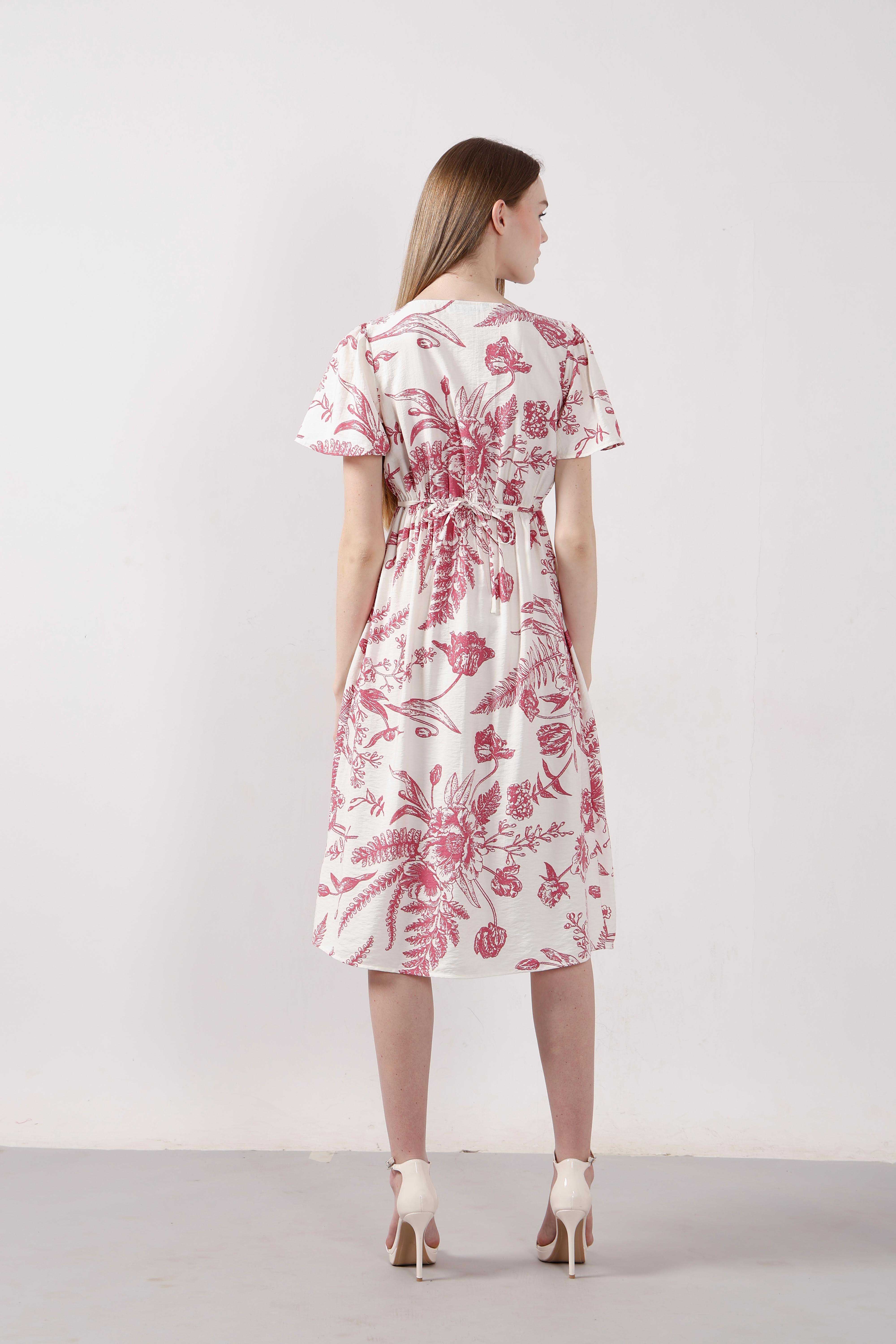 Vero Moda White Printed Midi Dress - Image 9