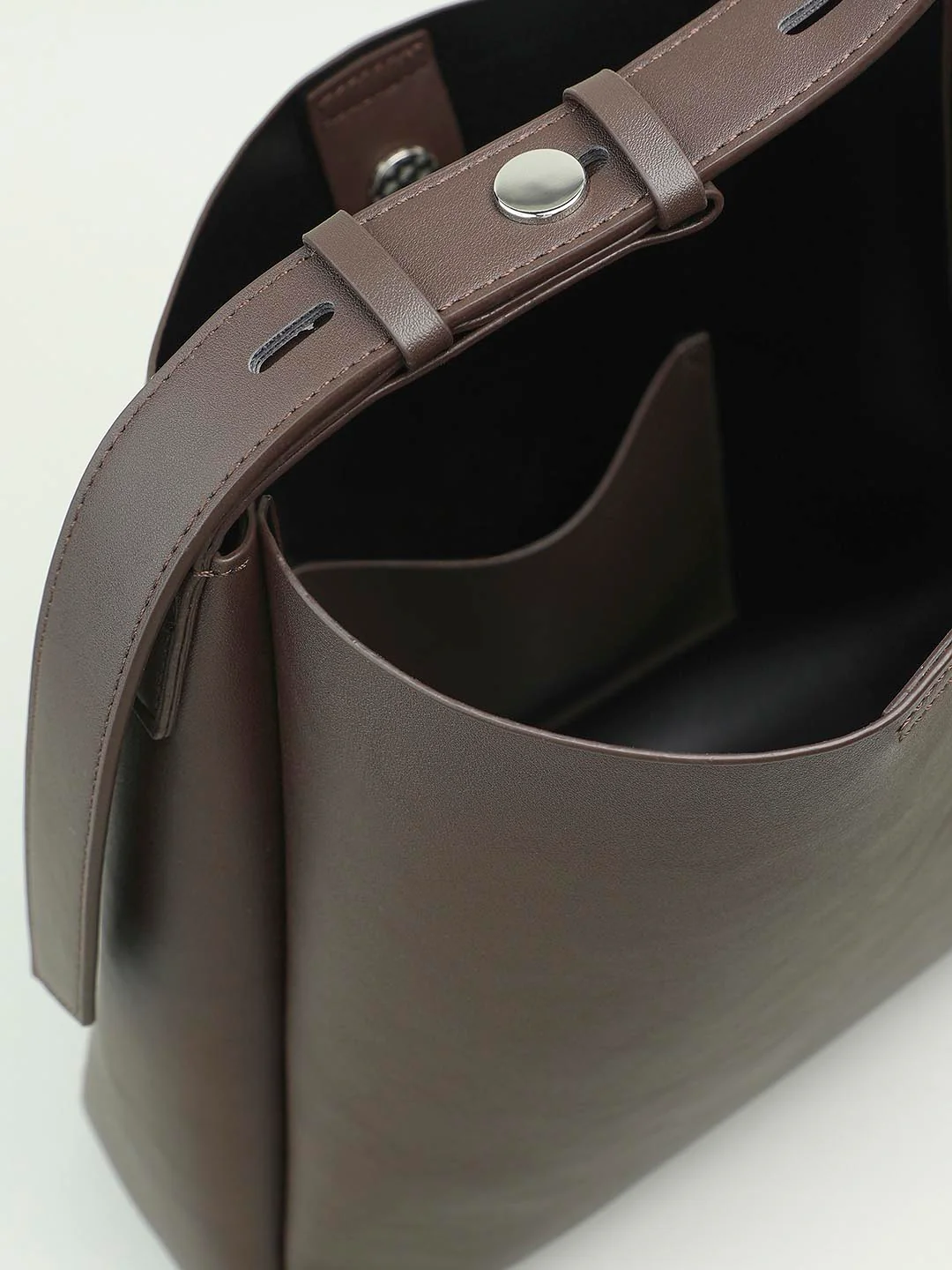 Chocolate Brown Shopper Bag - Image 5