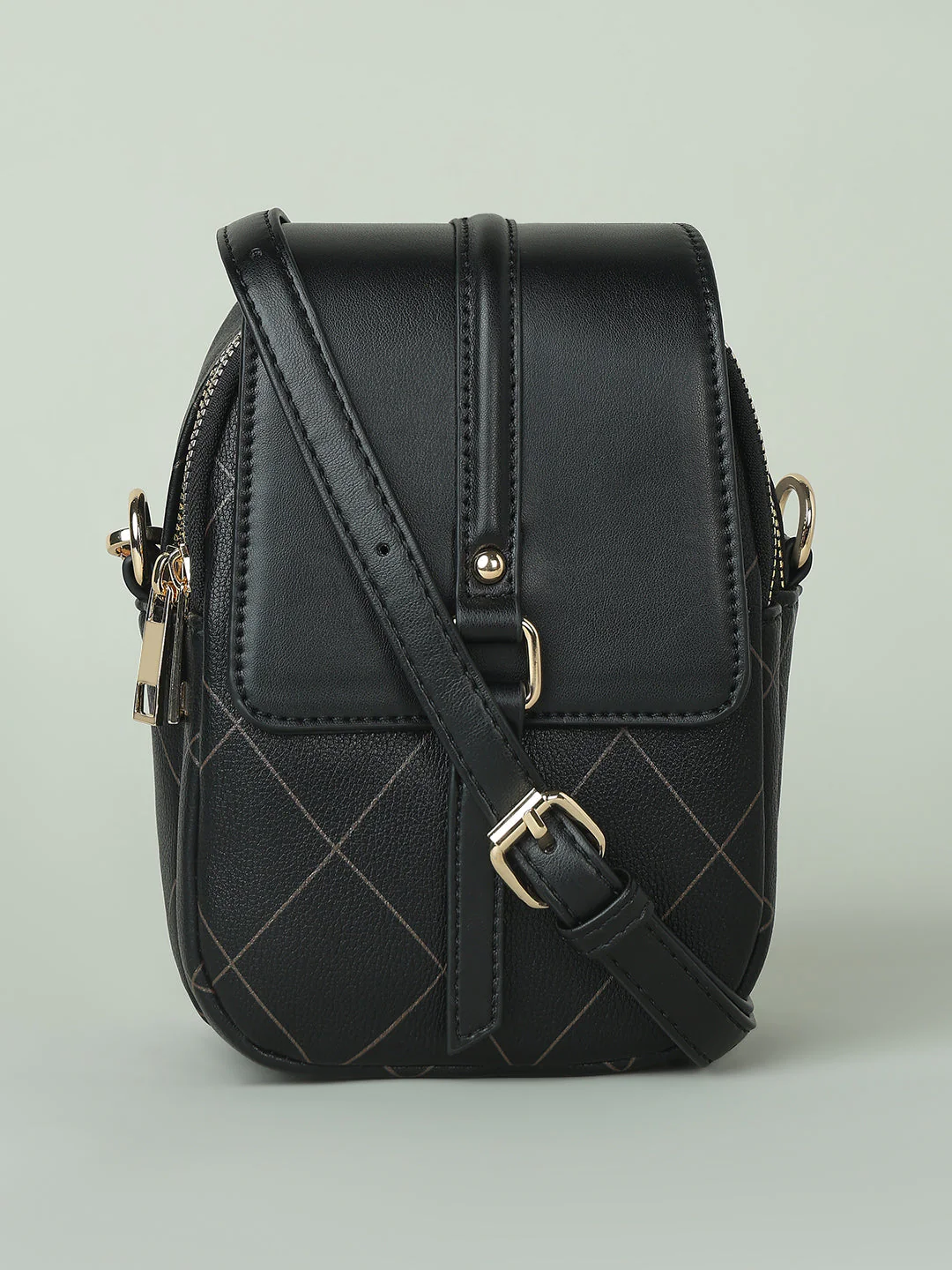 Black & Golden Sling Bag - Image 2