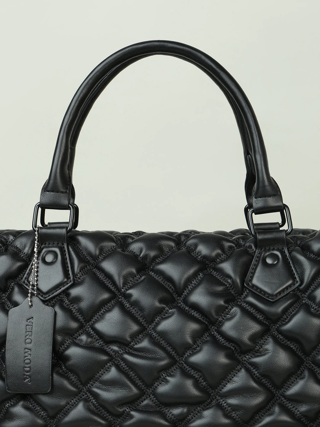 Black Textured Sling Bag - Image 5