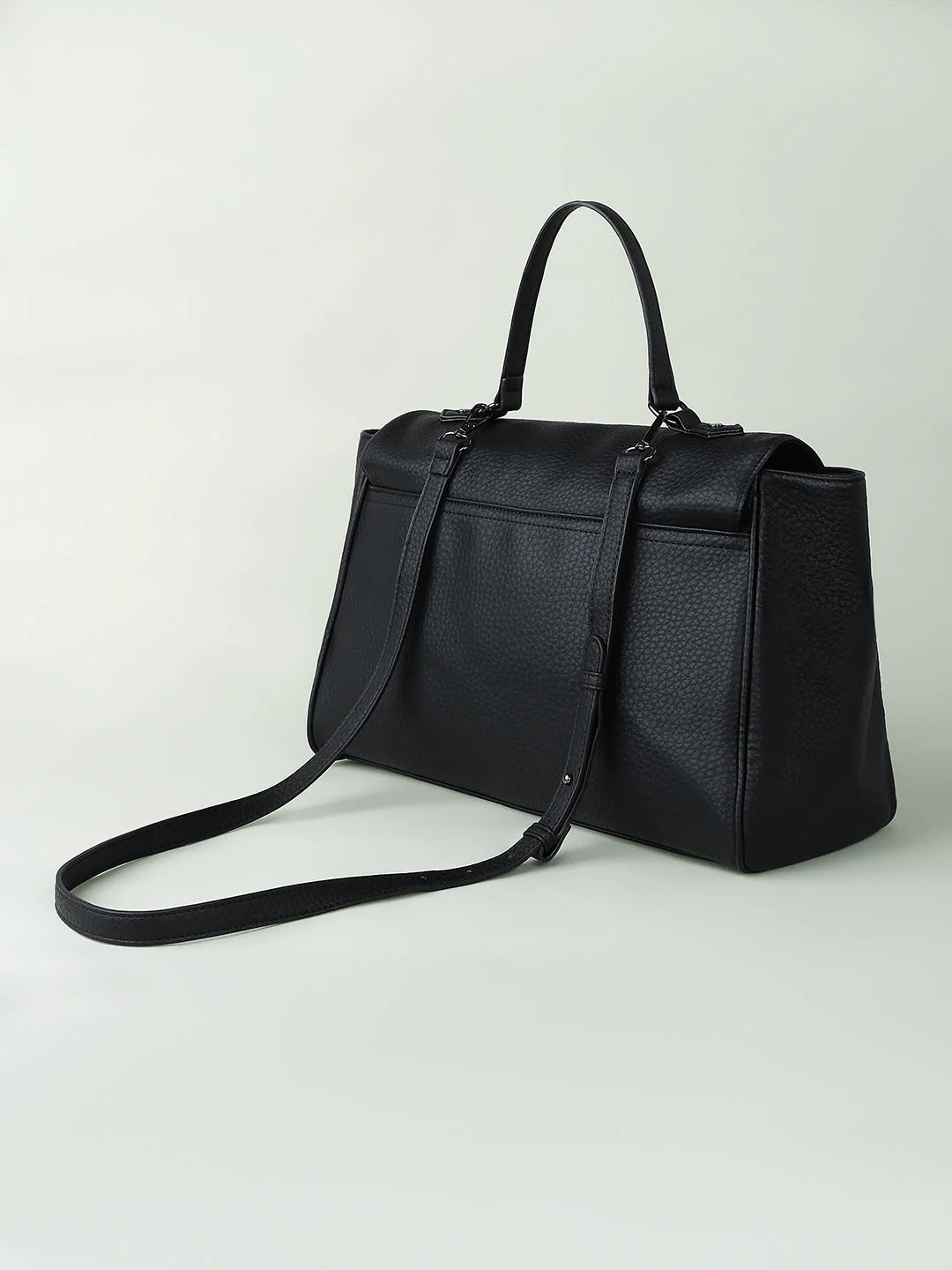 Jet Black Satchel - Image 3