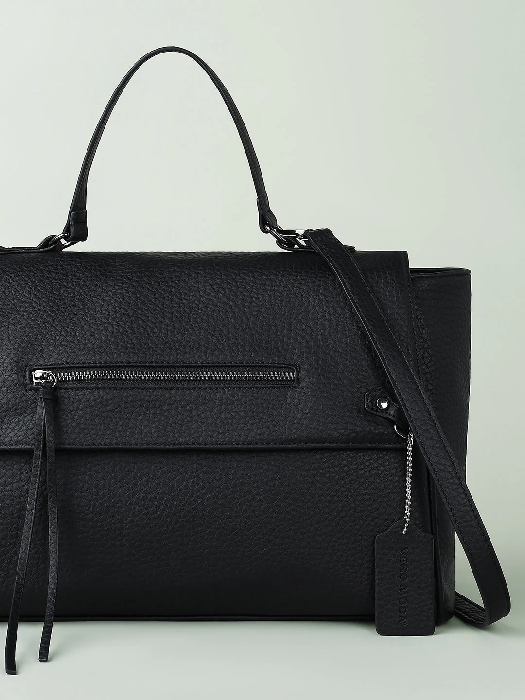 Jet Black Satchel - Image 5