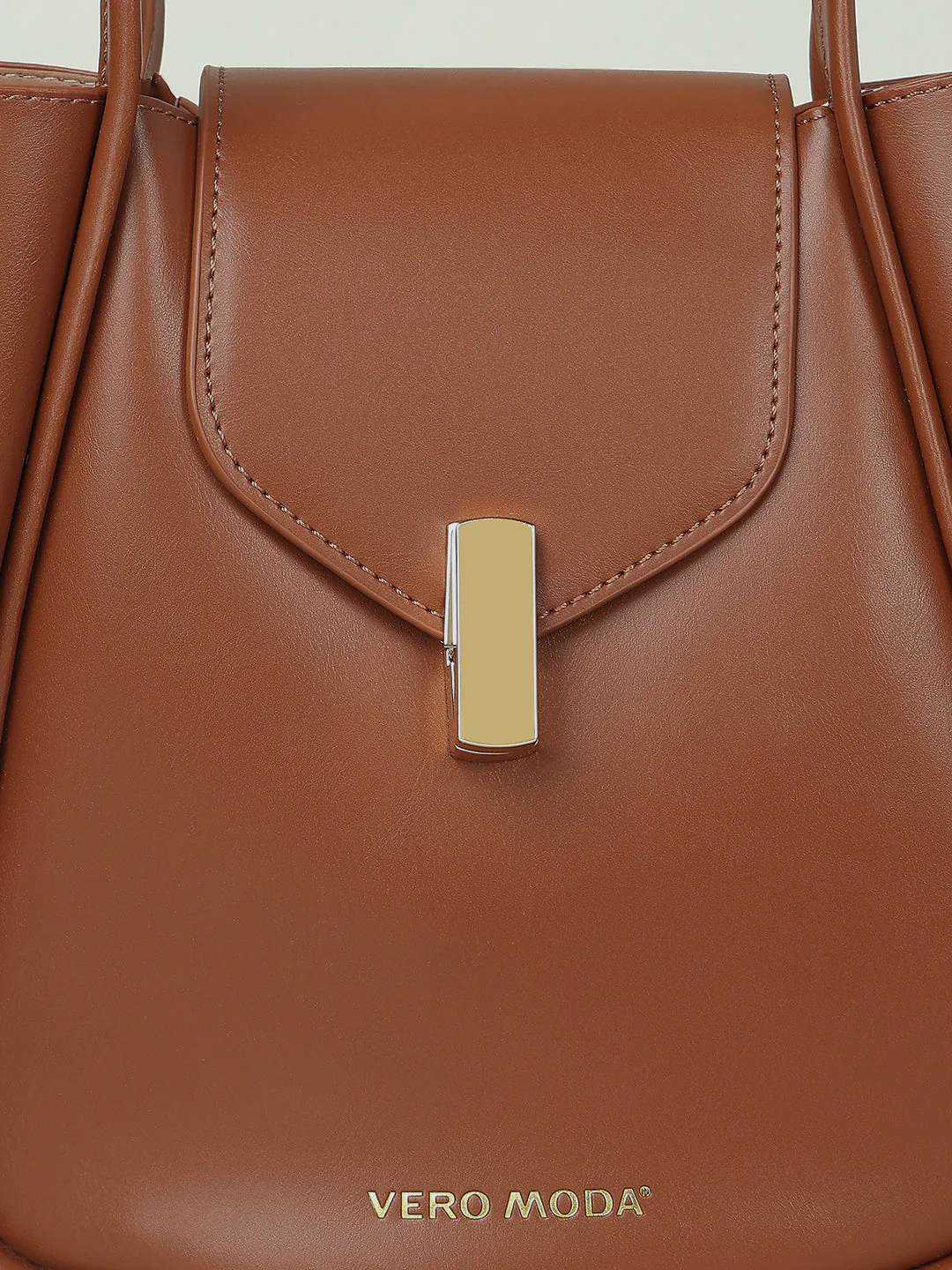 Brown Trapeze Handbag - Image 5
