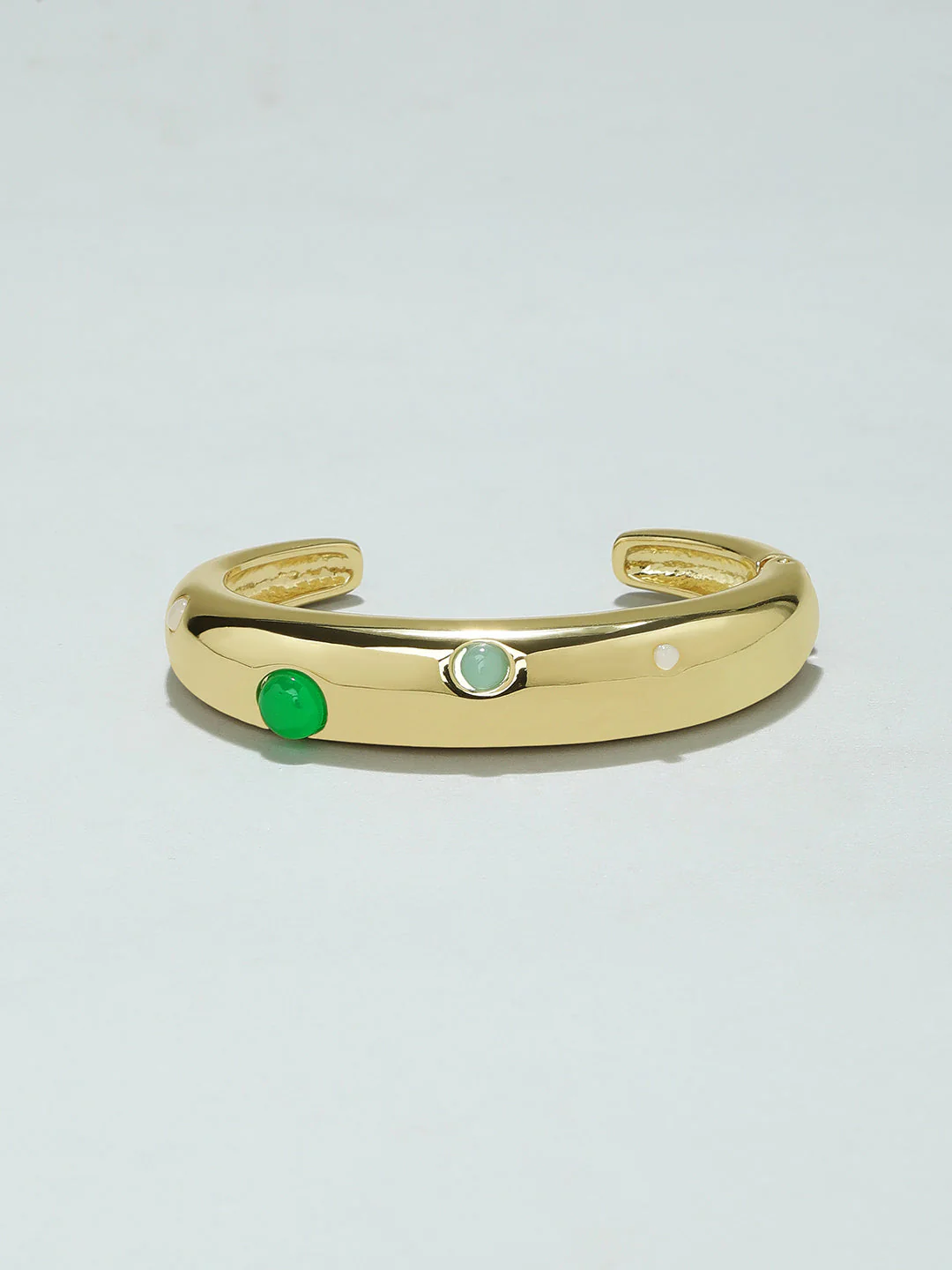 Golden Crescent Cuff Bracelet - Image 2