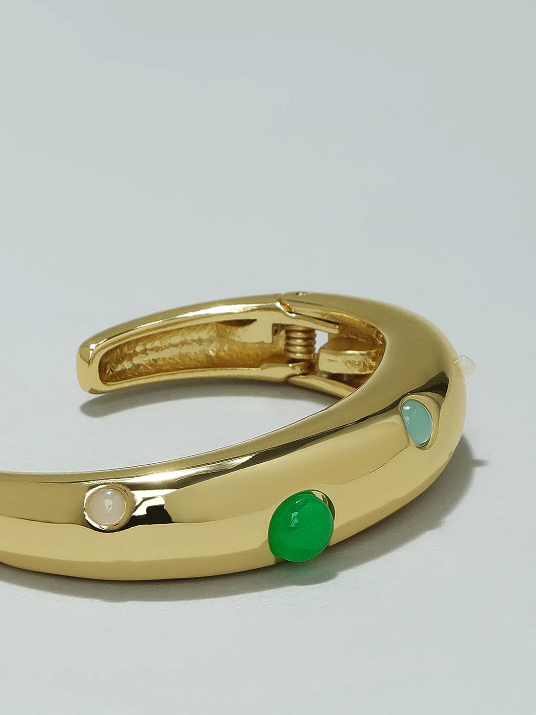 Golden Crescent Cuff Bracelet - Image 4