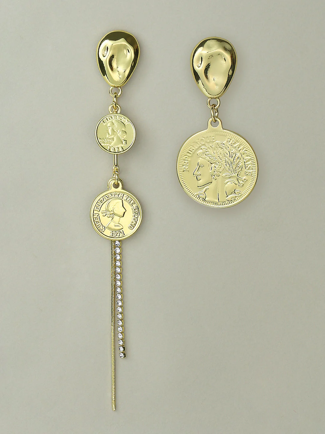 Golden Coin Earrings - Image 2