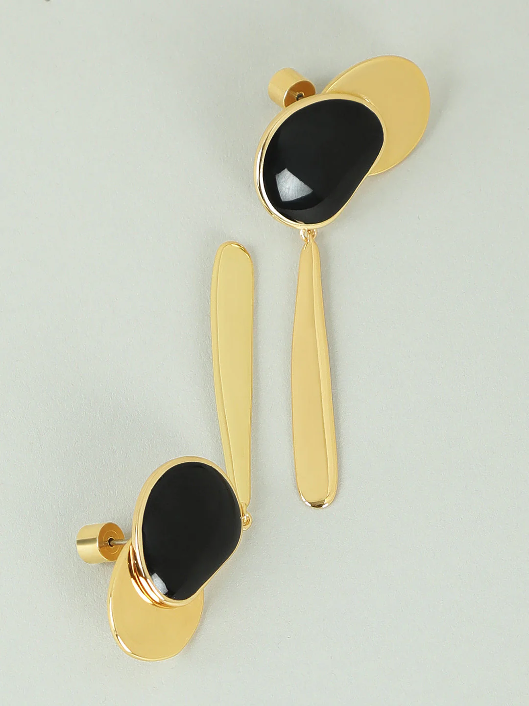 Black & Golden Earrings - Image 3
