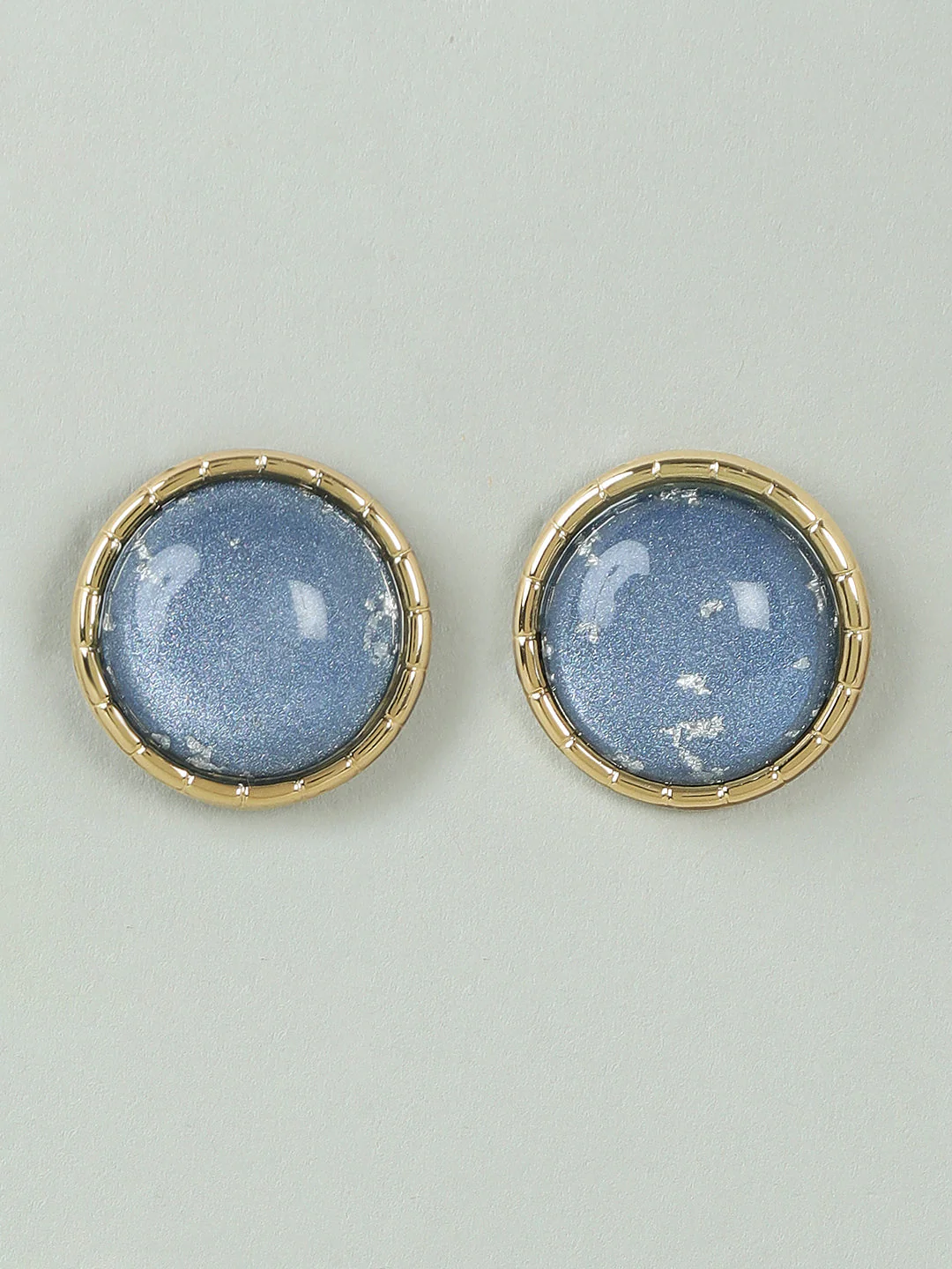 Powder Blue Round Studs - Image 2