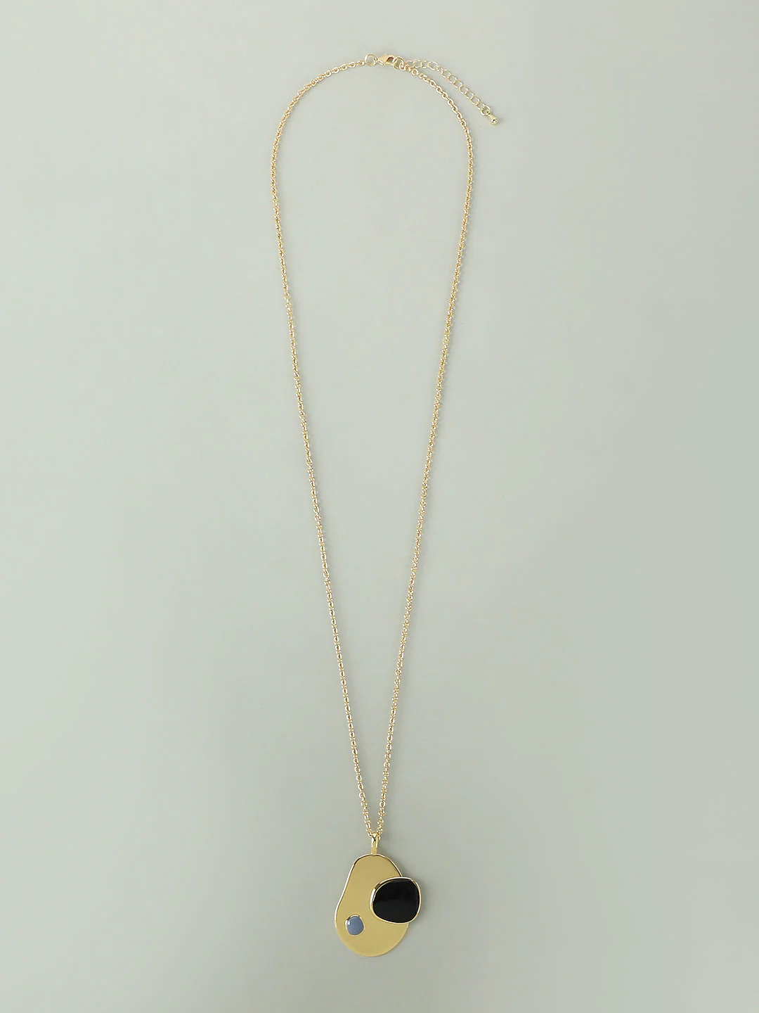Golden & Black Pendant Necklace - Image 2