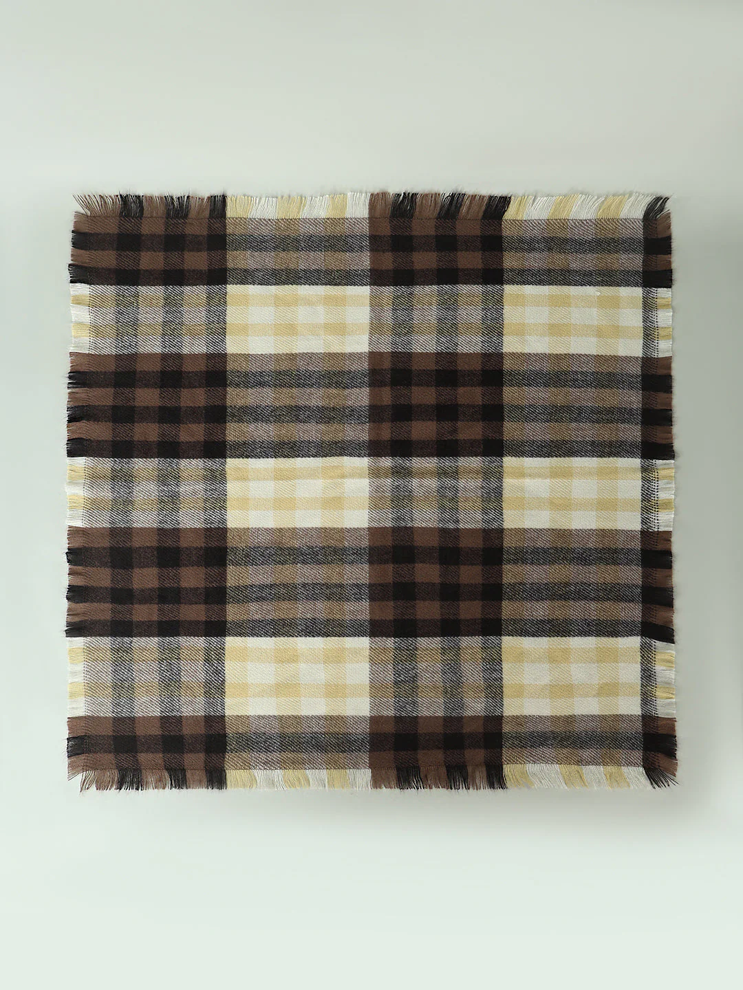 Check Recycled Polyester Scarf - Image 2
