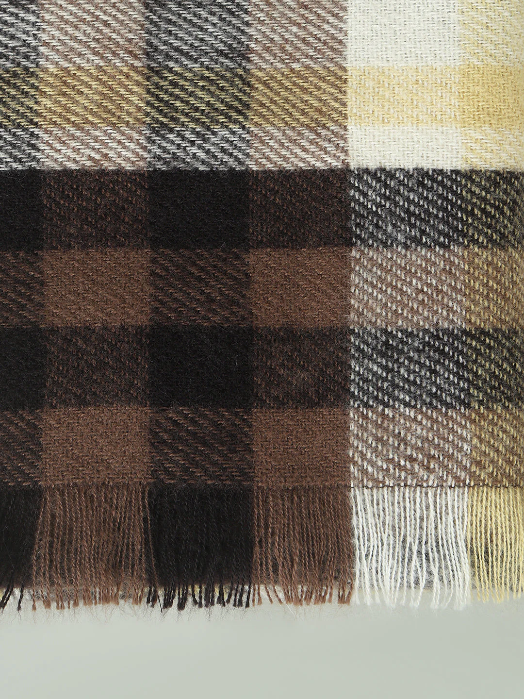 Check Recycled Polyester Scarf - Image 3