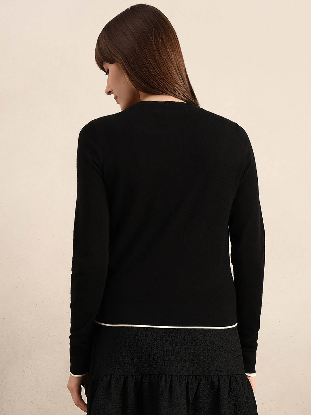 Button-Up O-Neck Cardigan - Image 4