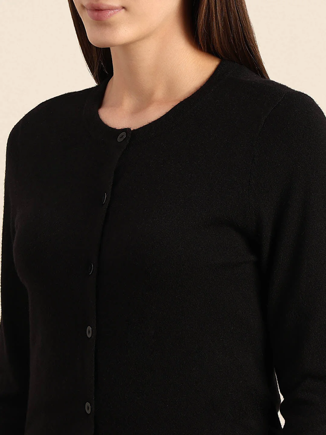 Button-Up O-Neck Cardigan - Image 8