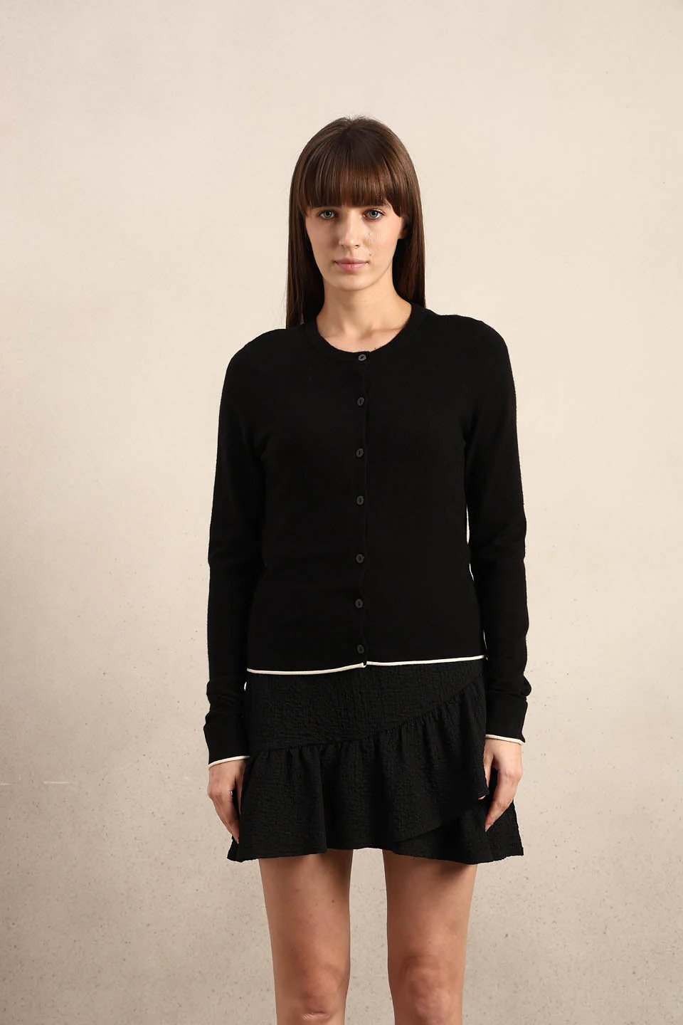 Button-Up O-Neck Cardigan - Image 9