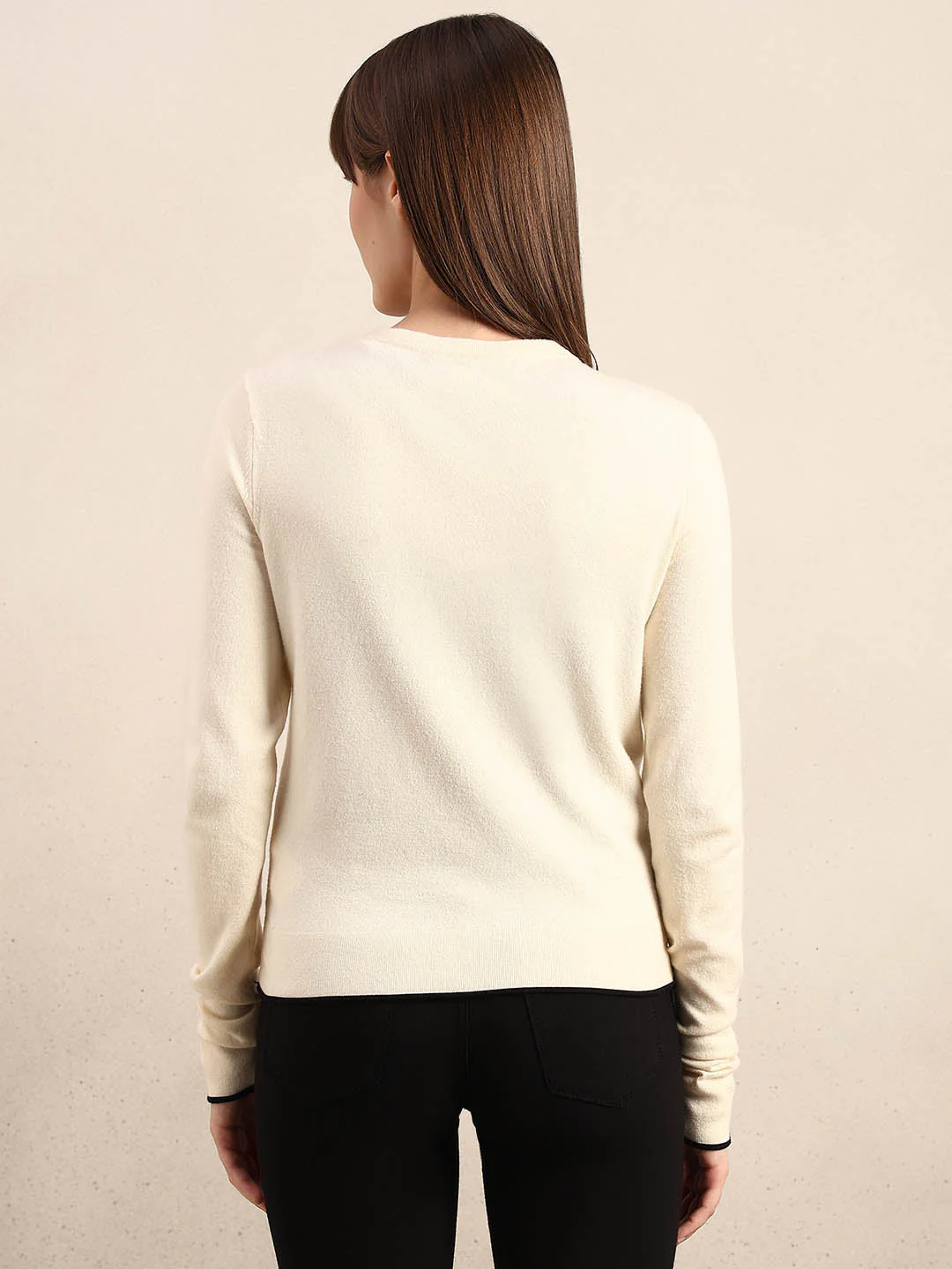 Cream Button-Up Cardigan - Image 4