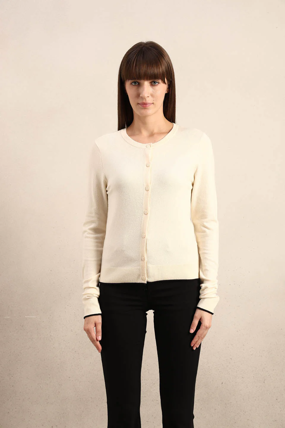 Cream Button-Up Cardigan - Image 9