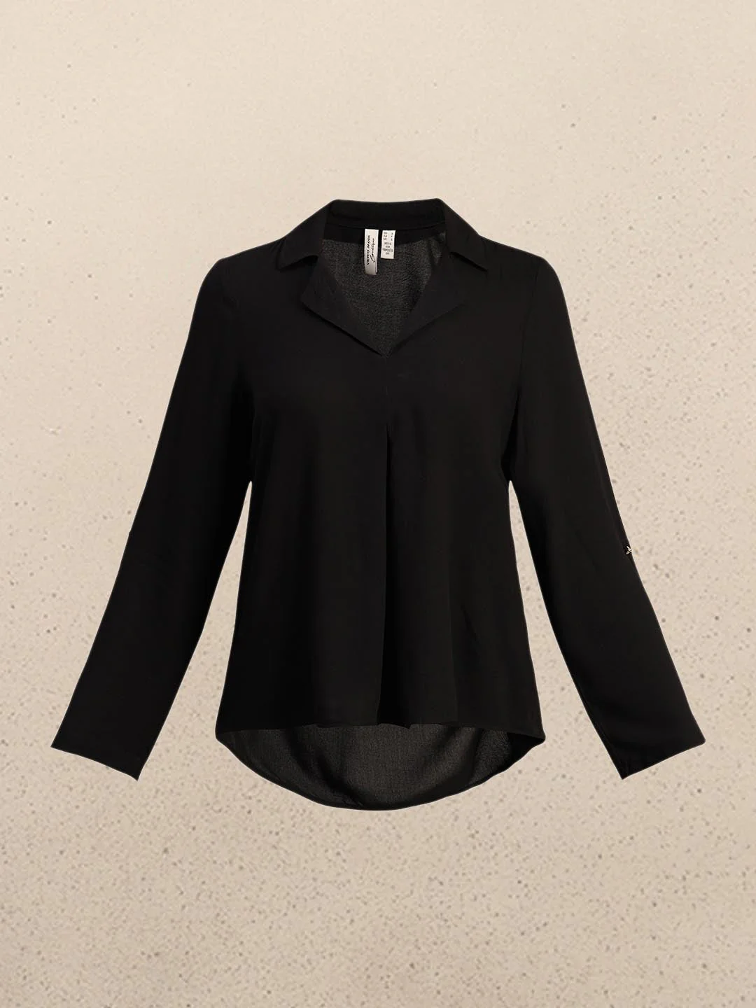 Black 3/4th Sleeves Regular Fit Shirt - Image 7