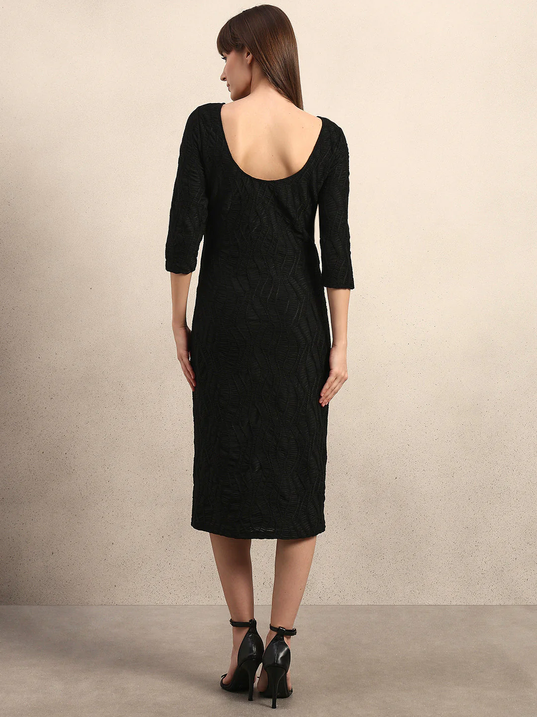 Self-Design Bodycon Midi Dress - Image 4