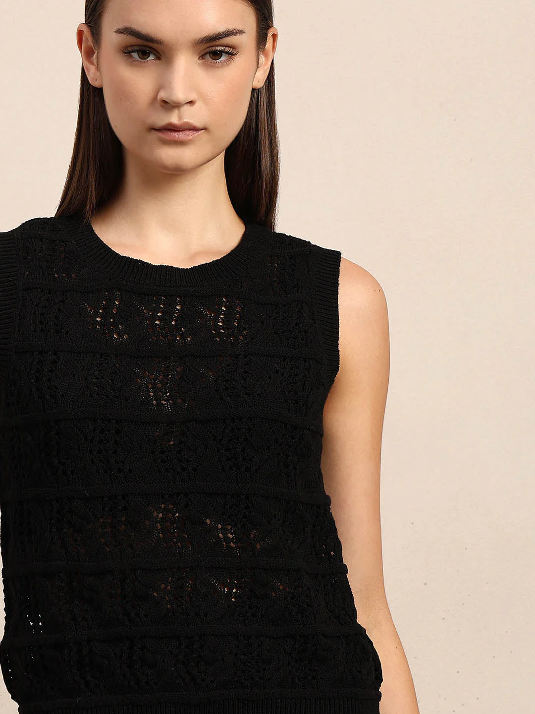 O-Neck Knitted Sleeveless Pullover - Image 6