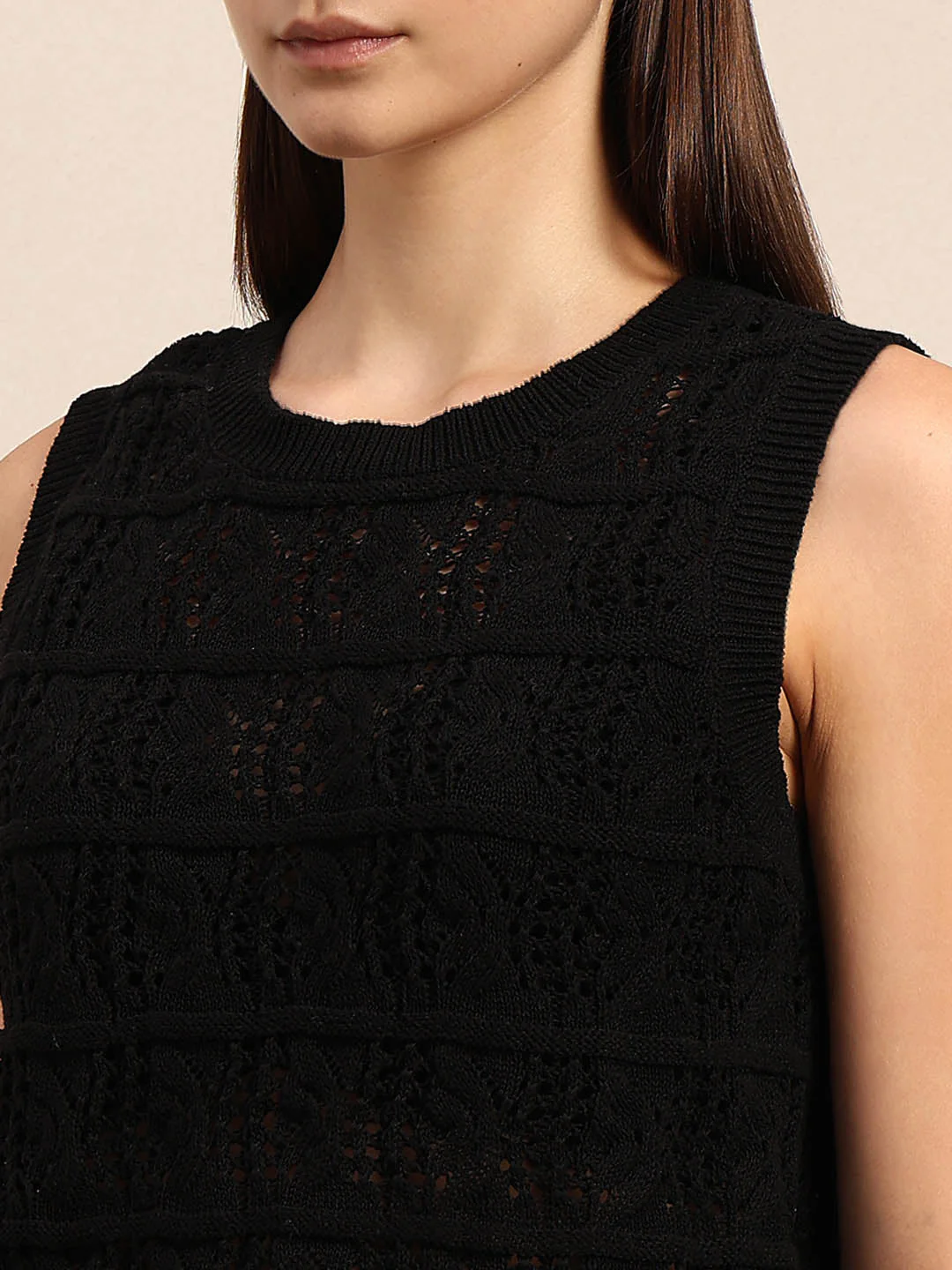 O-Neck Knitted Sleeveless Pullover - Image 8