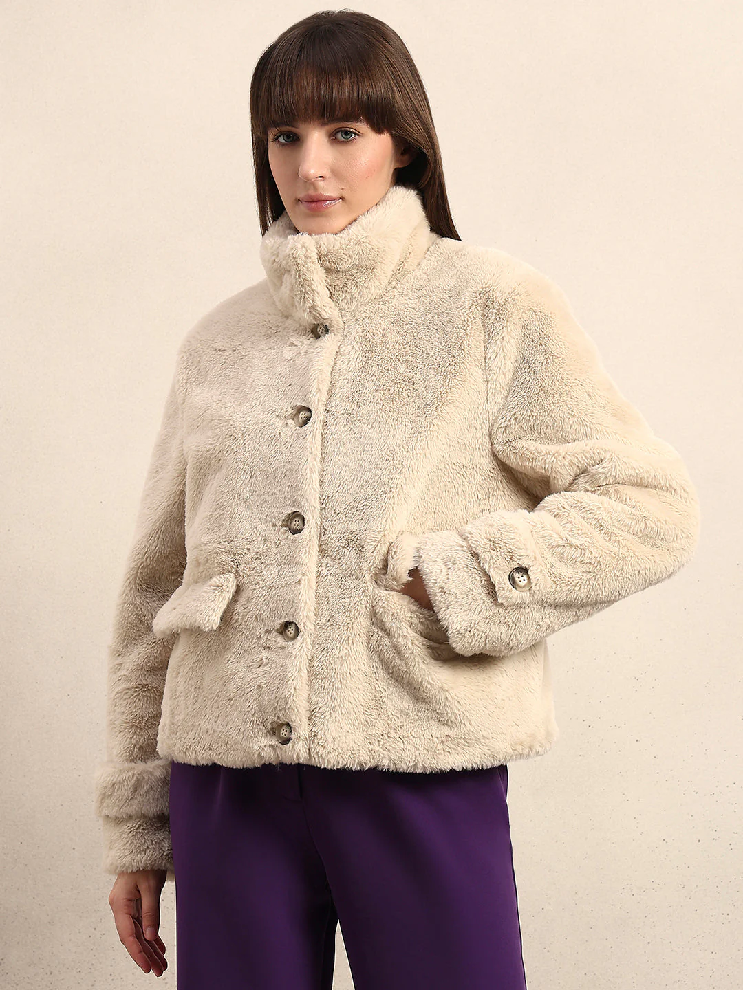 Faux Fur Winter Jacket - Image 2