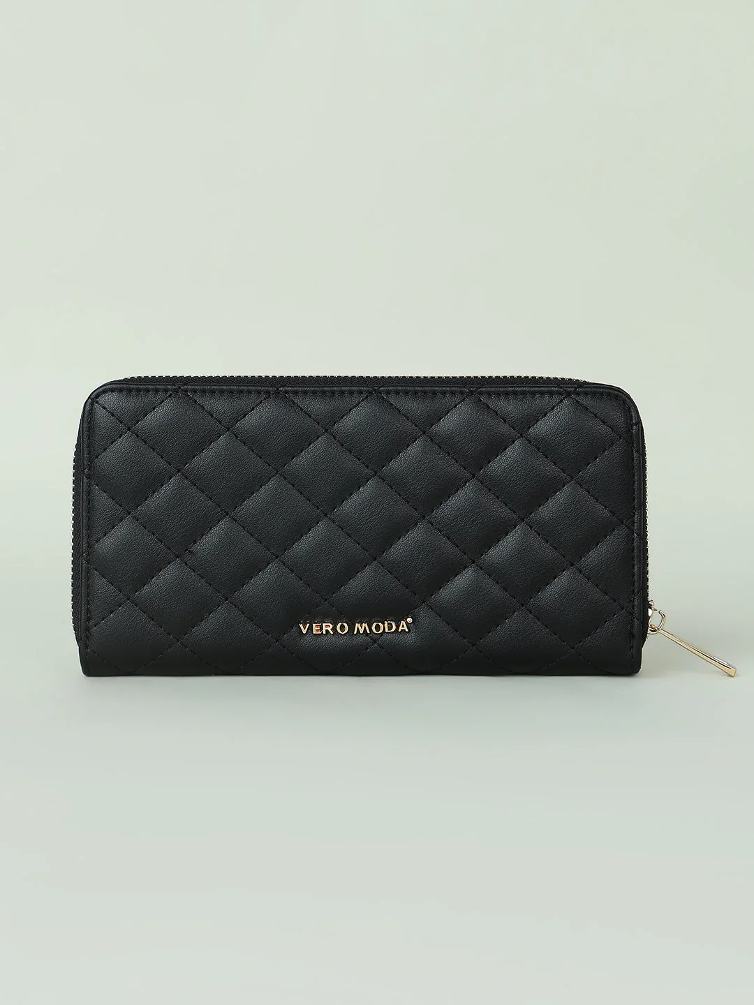 Quilted Black Wallet - Image 2