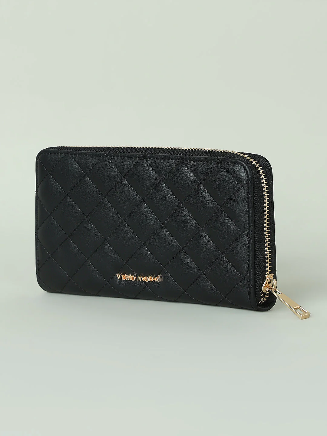 Quilted Black Wallet - Image 3
