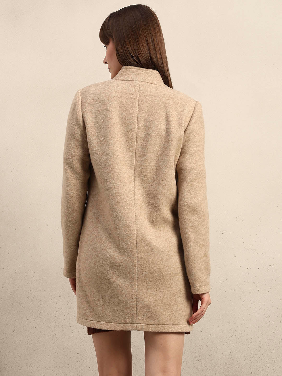 Brushed Beige Coat - Image 4