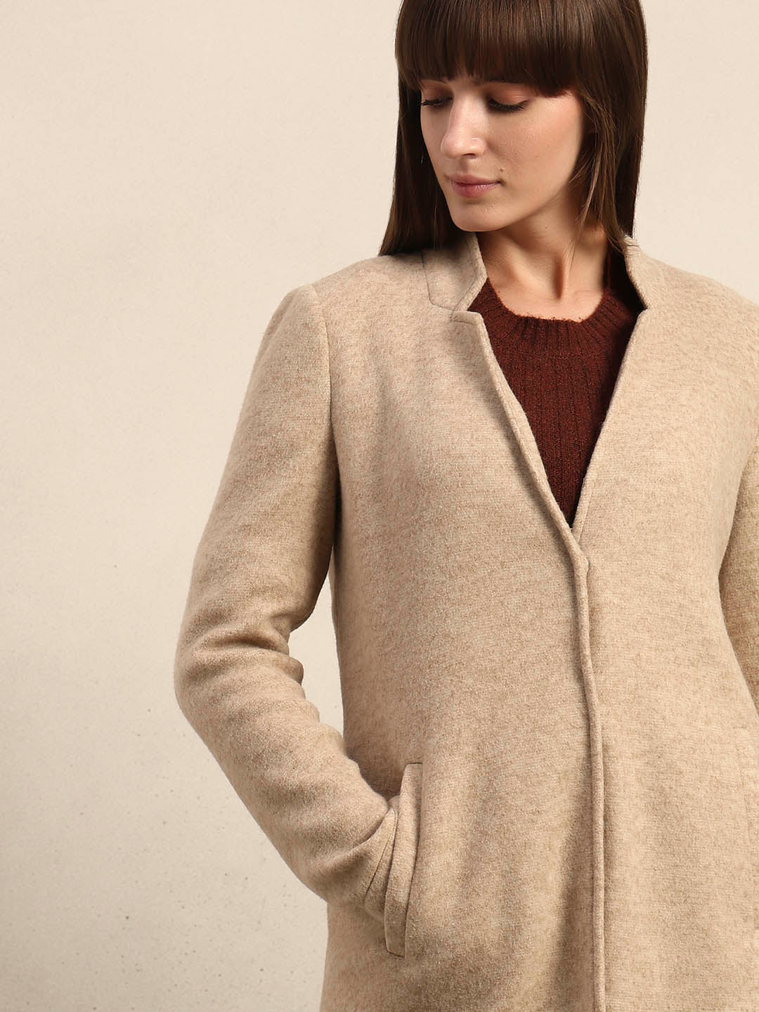 Brushed Beige Coat - Image 6